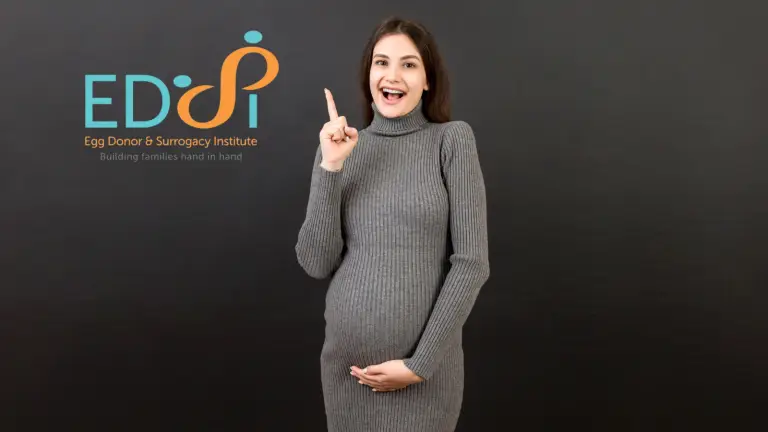 Smiling pregnant woman representing EDSI, the best surrogacy agency in 2025, offering trusted and transparent surrogacy programs for families nationwide.